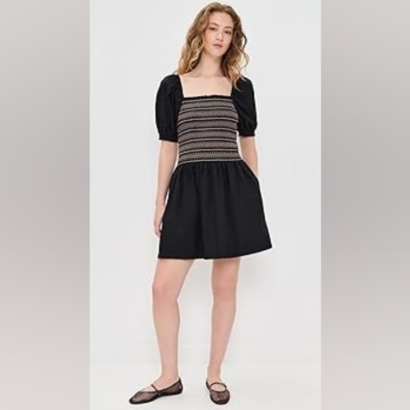 Madewell Dresses & Skirts - Madewell Poplin Puff-Sleeve Mini Dress, Juliette, Sz M, Boho, Cotton, Preppy